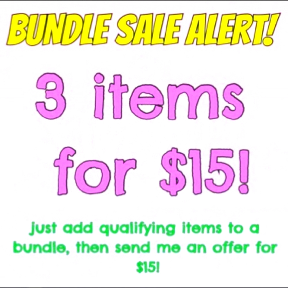 Select 3 items marked in the TITLE LINE 3/$15